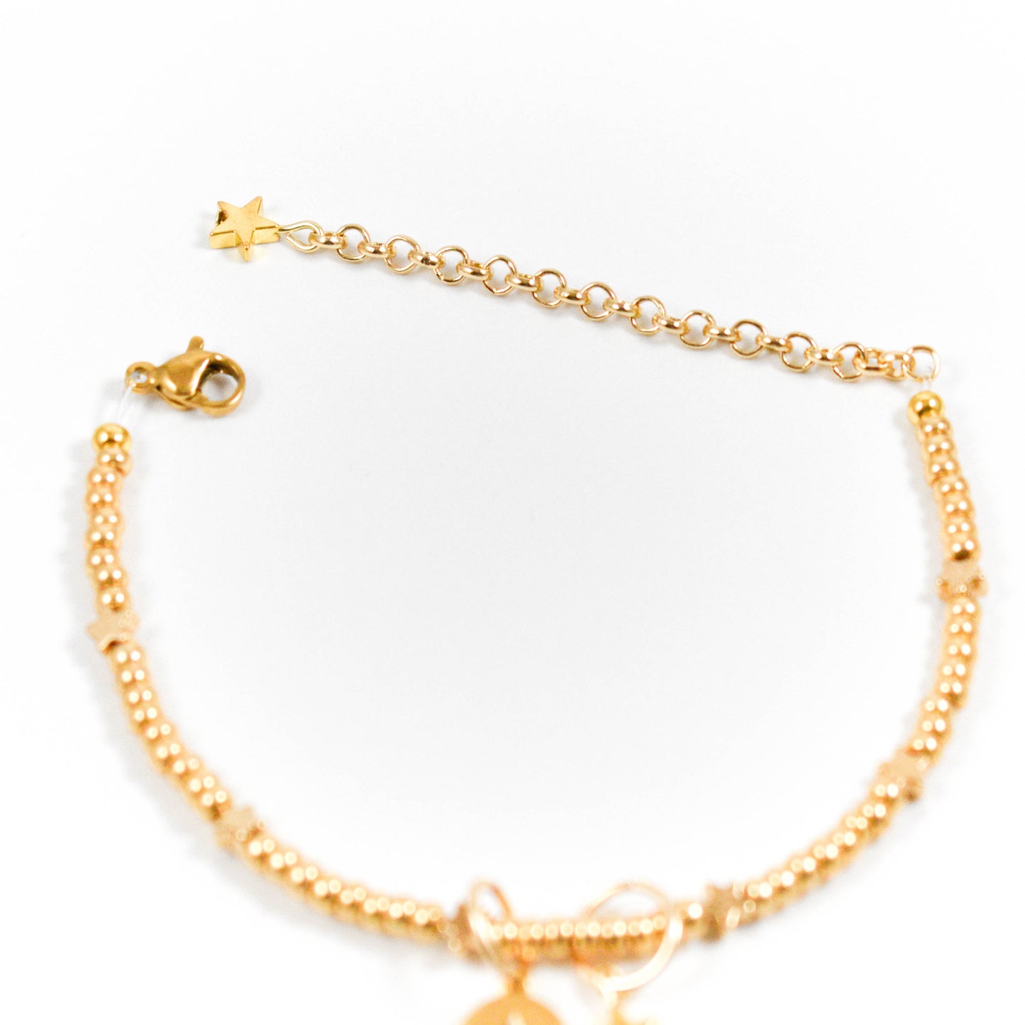 Golden Hematite Star Beaded Bracelet