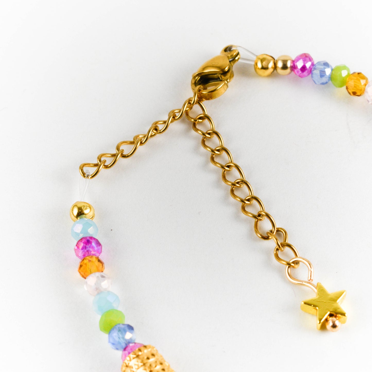 Colorful Moon and Star Bracelet