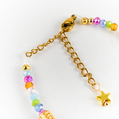 Colorful Moon and Star Bracelet