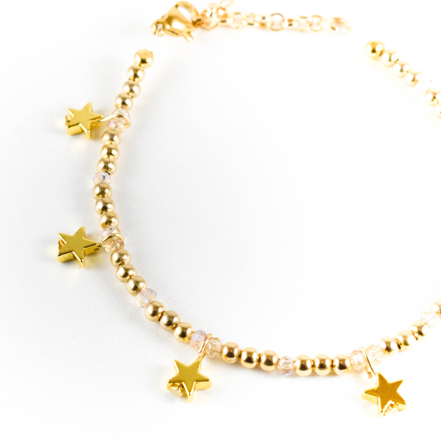 Golden Star Beaded Bracelet