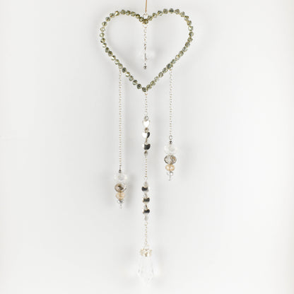 Silver Heart Sun-Catcher