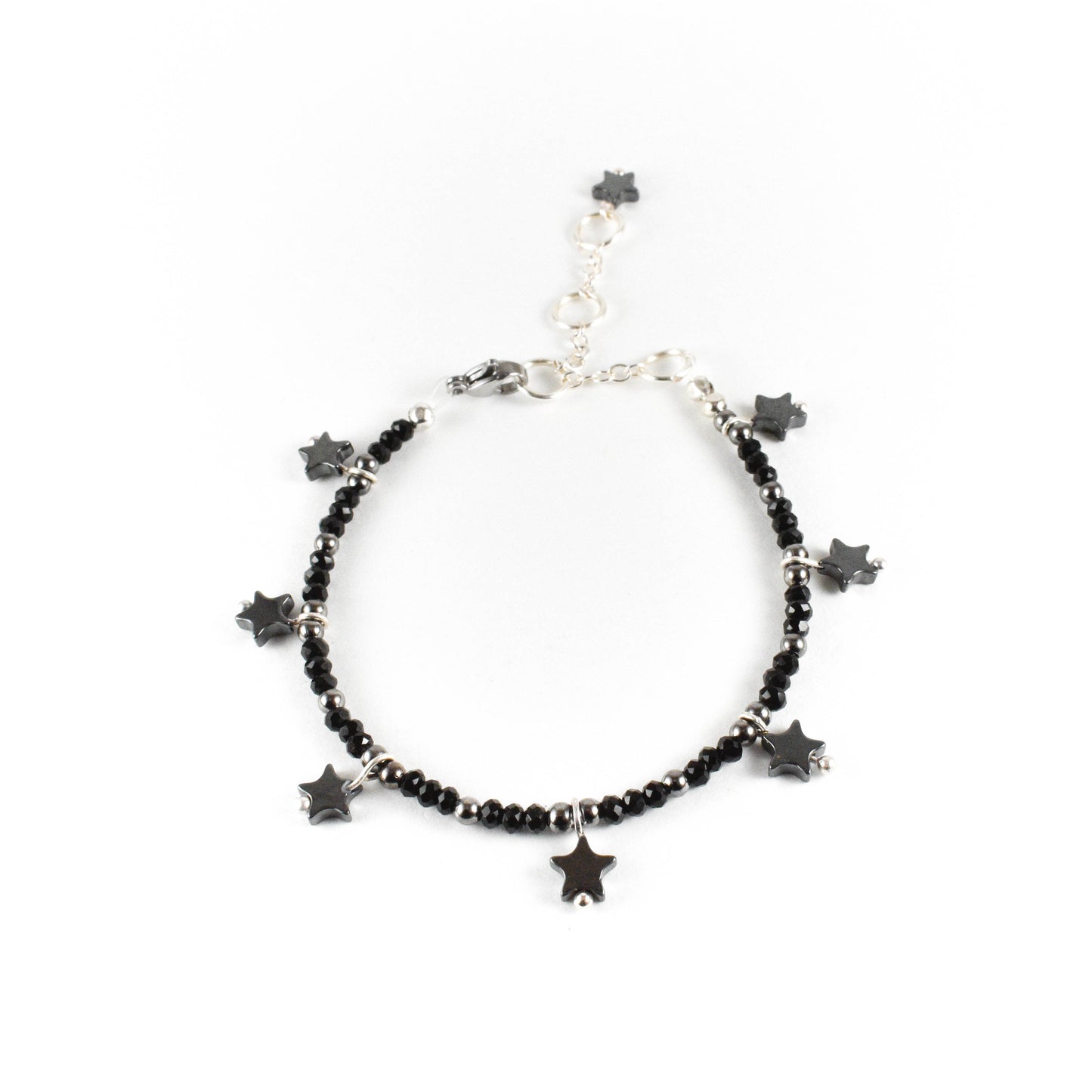 Black Star Beaded Bracelet