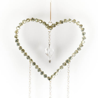 Silver Heart Sun-Catcher