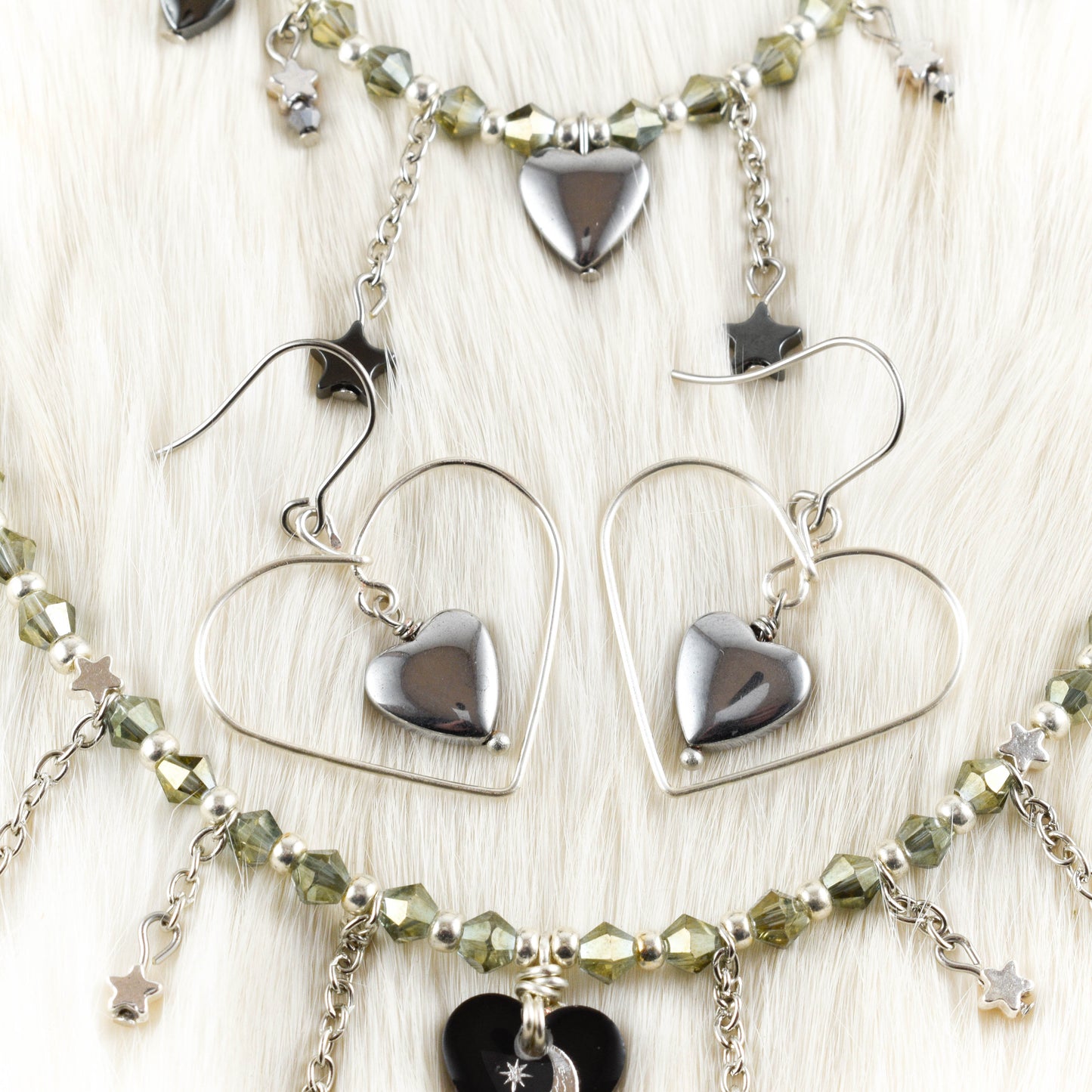 Silver Heartstruck Earrings