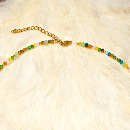 Star child Green Necklace