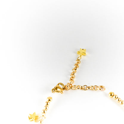 Golden Star Beaded Bracelet