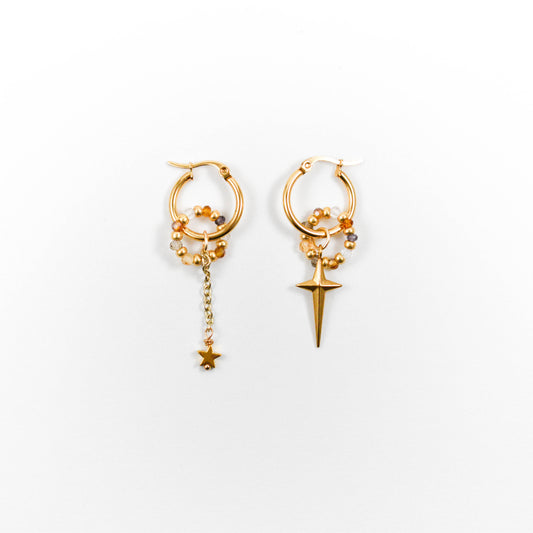 Golden Star Earrings