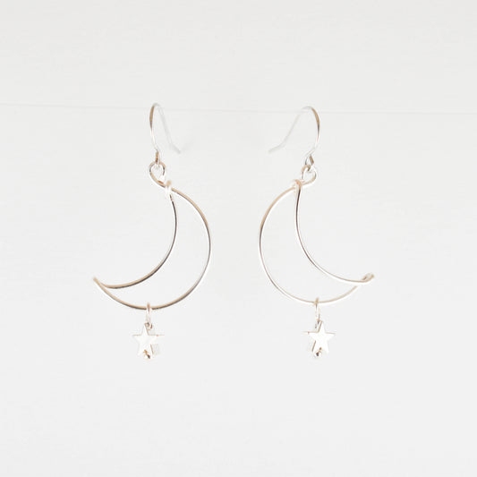Silver Luna Earrings