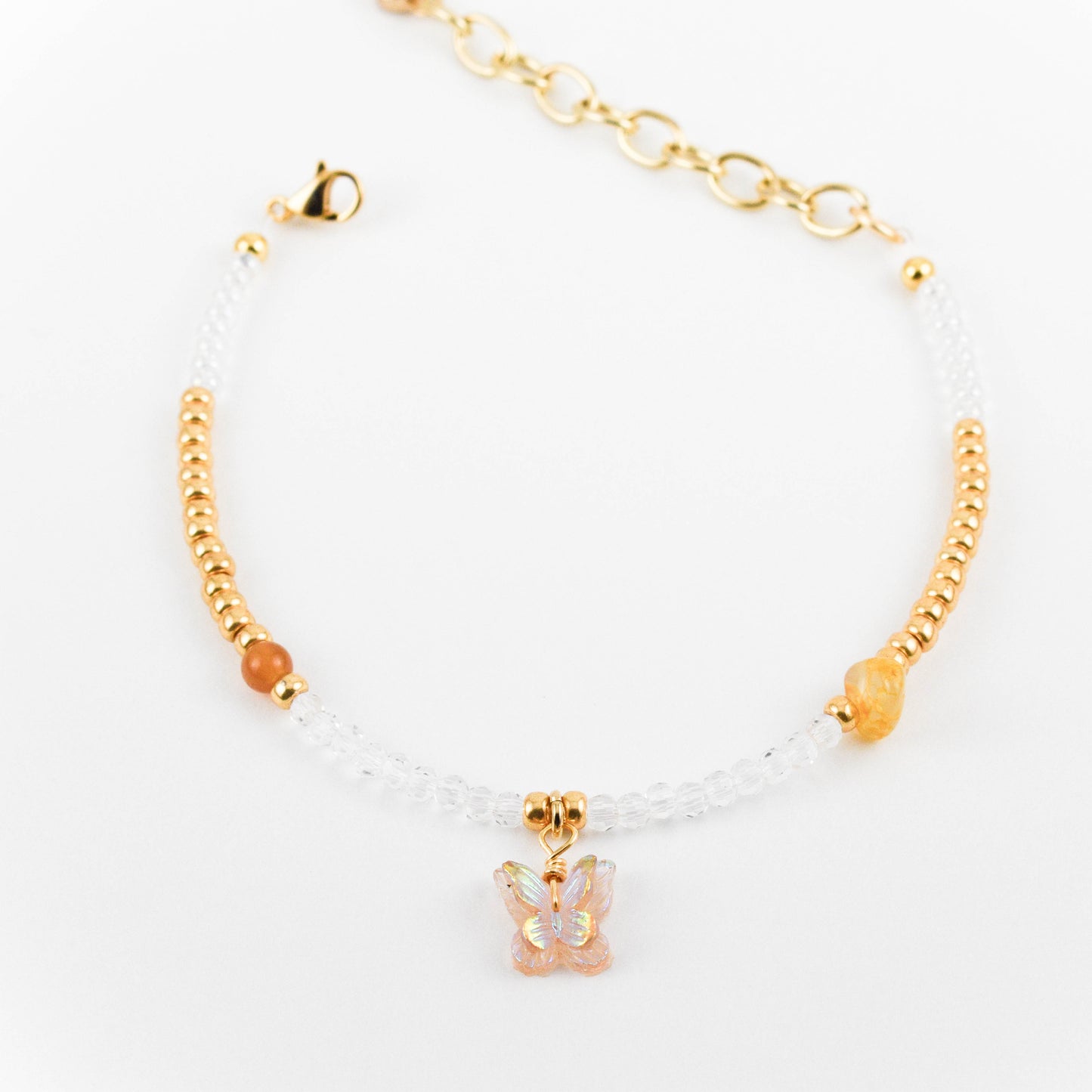 Carnelian Butterfly Bracelet