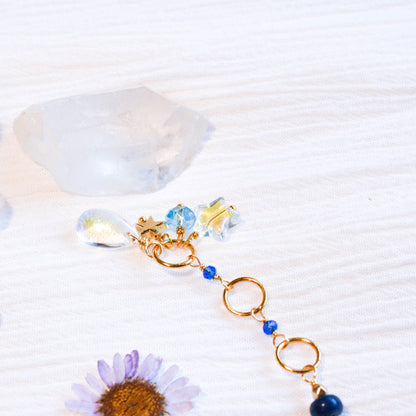 Deep Blue Crystal Link Bracelet