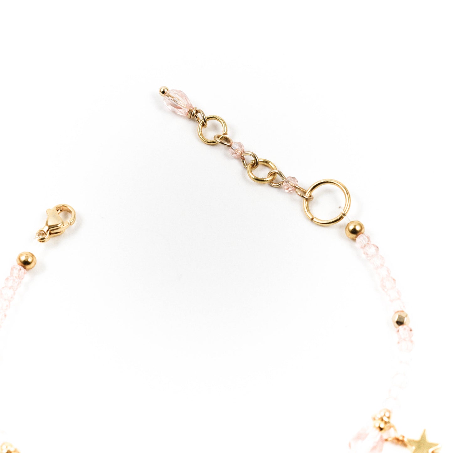 Pink Yin Yang Charm Bracelet