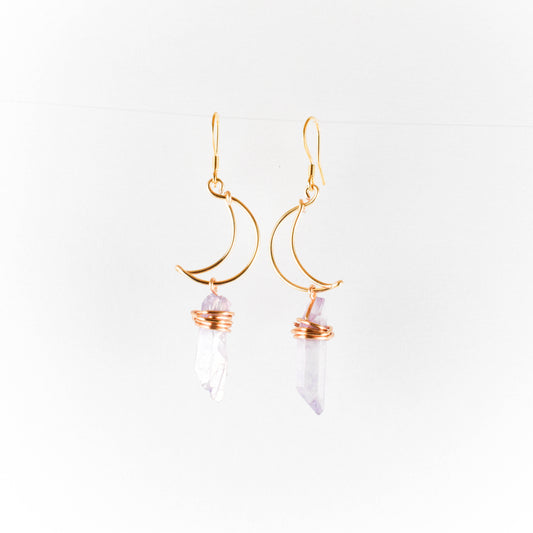 Light Lilac Luna Earrings