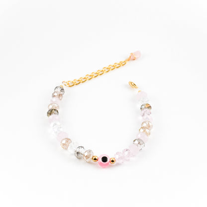 Cameo Pink Evil eye Bracelet