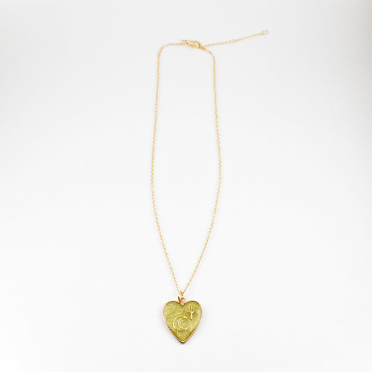 Yellow Heart Necklace