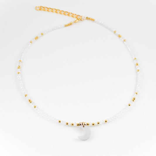 White Moon Necklace