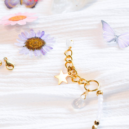 Rose Quartz Charm Bracelet