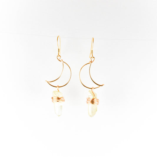 Cosmic Latte Luna Earrings